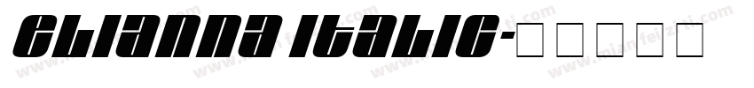 Elianna Italic字体转换